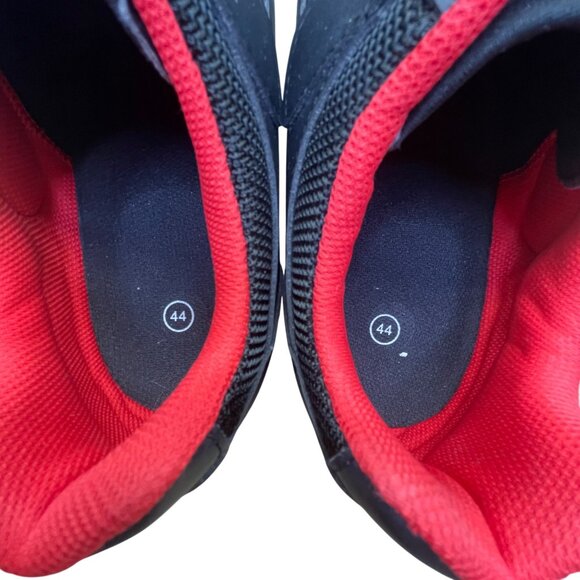 Peloton Black & Red Cycling Shoes With Adhesive & Buckle Closure Size M10.5/W12 - Picture 7 of 10